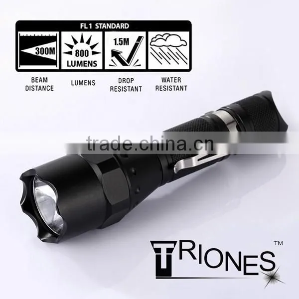 (130212) Military Level/Tactical/Led Flashlight Police With 18650 Battery
