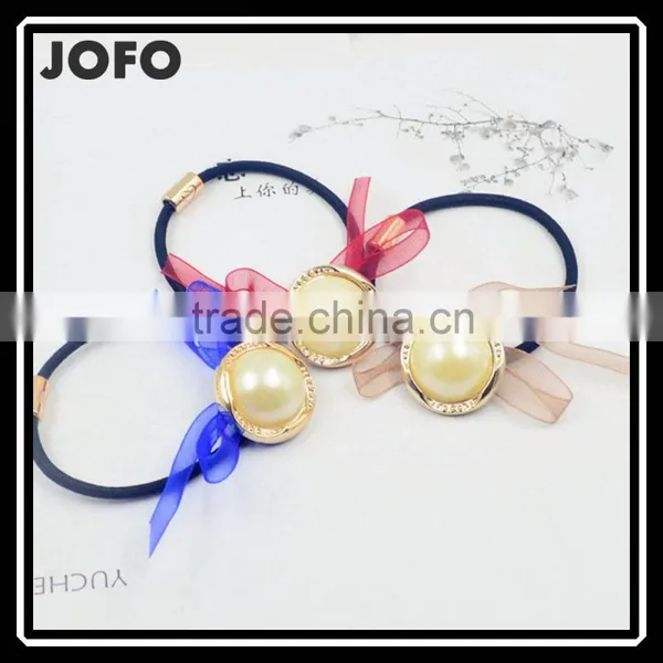 New Korea Jewelry Hair Accessories Big Pearl Hairbands for Women