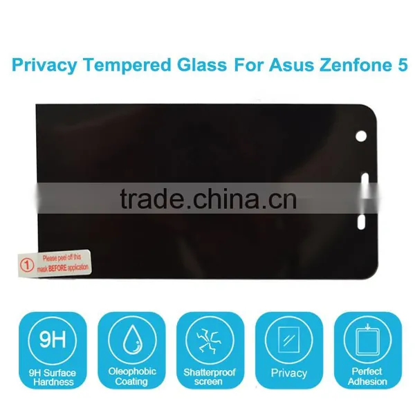Tempered Glass Anti-Spy Peeping Privacy Screen Protector For Asus Zenfone 5 photo-2