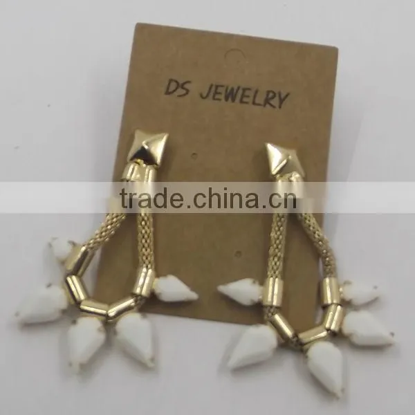Mesh Chiains Earring Acrylic Earring Oval Circle Earring Jewelry