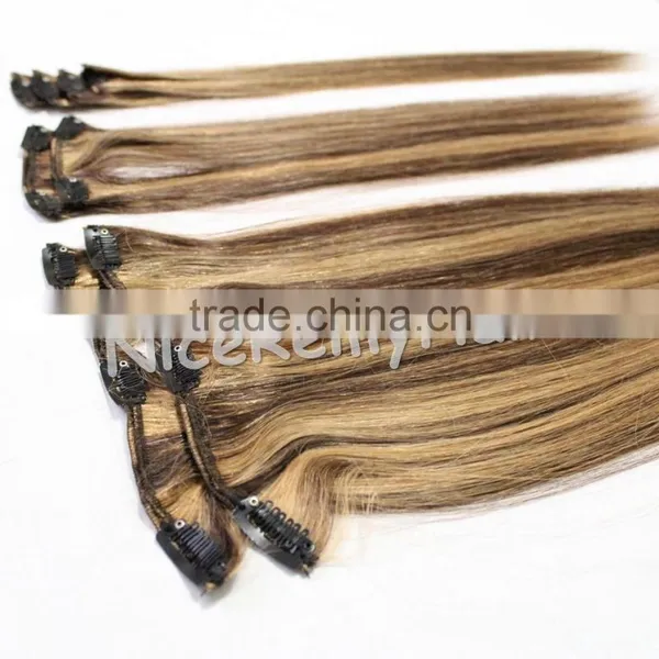 Wholesale High Quality Inch Clip-in Human Hair Extensions 100% Human Hair Best Selling photo-5