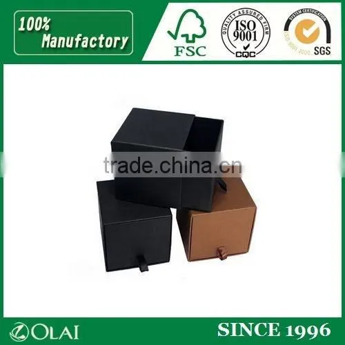 Black Paper Drawer Box Wholesale photo-2