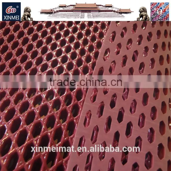 Best Selling Printed Pvc Floor Mat Soft Carpet Burgundy Floor Mat photo-2
