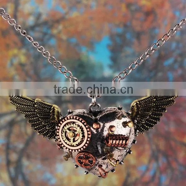 Yiwu Market Wholesale Hip Hop Jewelry Steampunk Necklace for Sale