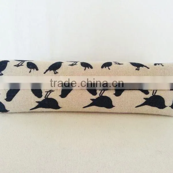 Personalized Birds Design Jute Cosmetic Bags photo-4