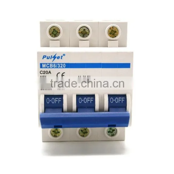 6-63A 3 Pole 6Ka Mcb Electrical Mcb photo-2