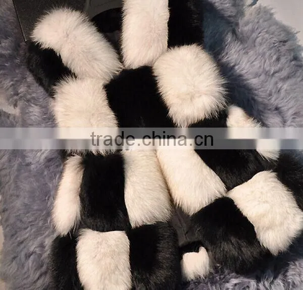 New 2015 Winter Vest Women Artifical Fox Fur Vest High-Grade Fur Coat Fashion Women Clothes photo-4