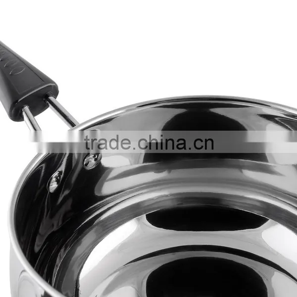 Price of 304 Stainless Steel Round Milk Boiling Saucepan With Glass Lid photo-2