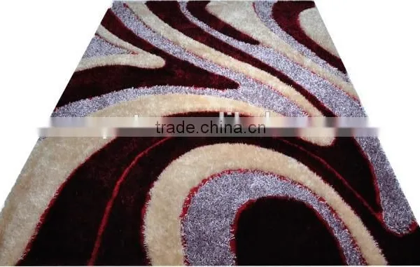 Factory Directly Sale South Korea Silk Shaggy Rug Bath Mat photo-4