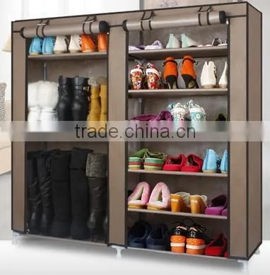 Double Door Design Protable Folding Big Shoe Cabinet photo-2
