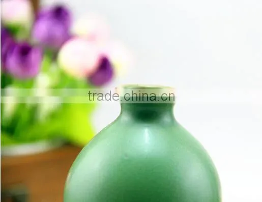Handmade Antique Turquoise Ceramic Flower Vase HY0557 photo-6
