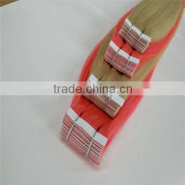 PU Tape In Remy Hair Straight 100% Human Hair Extensions photo-3