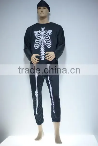 China Wholesaler Dropshipping Skeleton Adult Man Cosplay Skull Costume photo-3