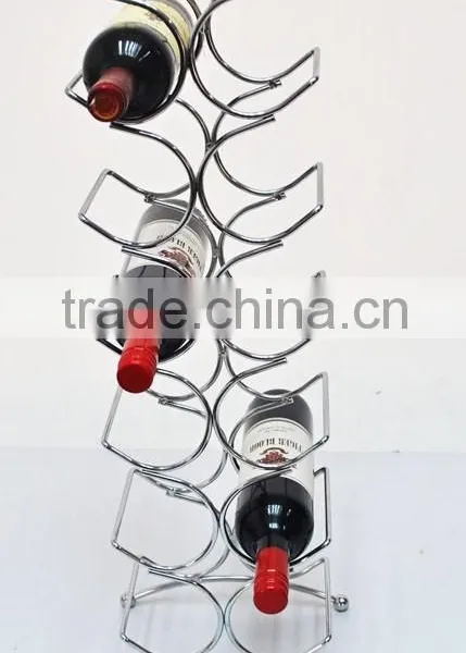 Customized Shining Fashionable Metal Wine Shelf Rack Quality Choice photo-2