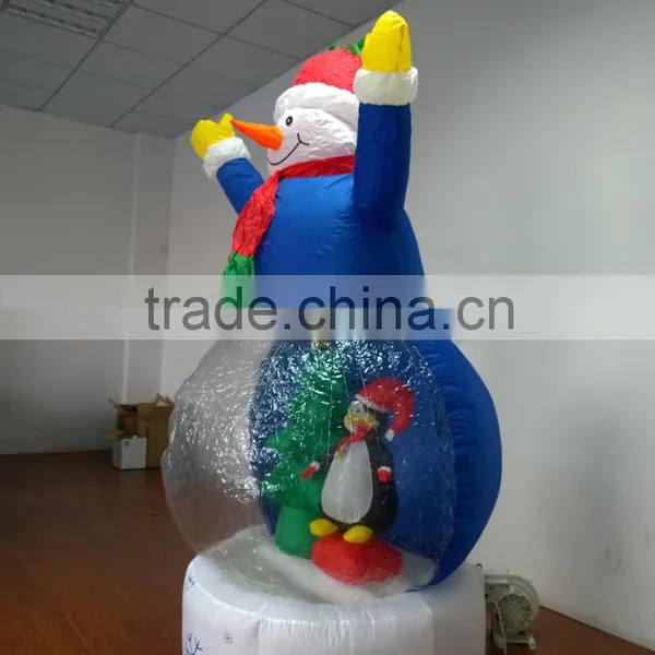 DJ-XT-62 Inflatable Animation Air Blown Kaleidoscope Frosty the Snowman Scene Christmas Decoration photo-3