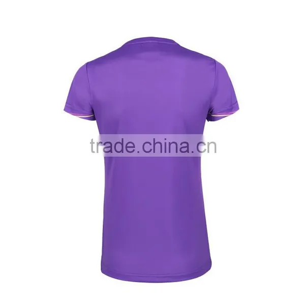2016 Custom Wholesale Wecking Moisture Ladies Running Tshirt photo-2