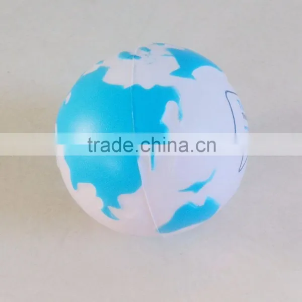 6.5cm Earth Shaped Stress Ball Globe Foam Ball photo-2