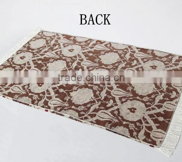 High Quality 100%Chenille Muslim Woven Prayer Rug Mat With Custom Design photo-4