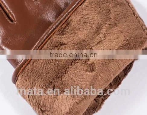 Wholesal Light Luxury Real Sheep Leather Touch Screen Gloves photo-3