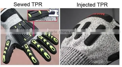 CE EN388 13g Seamless HPPE Knitted Oilfield Industry Gloves for Assembly Industry