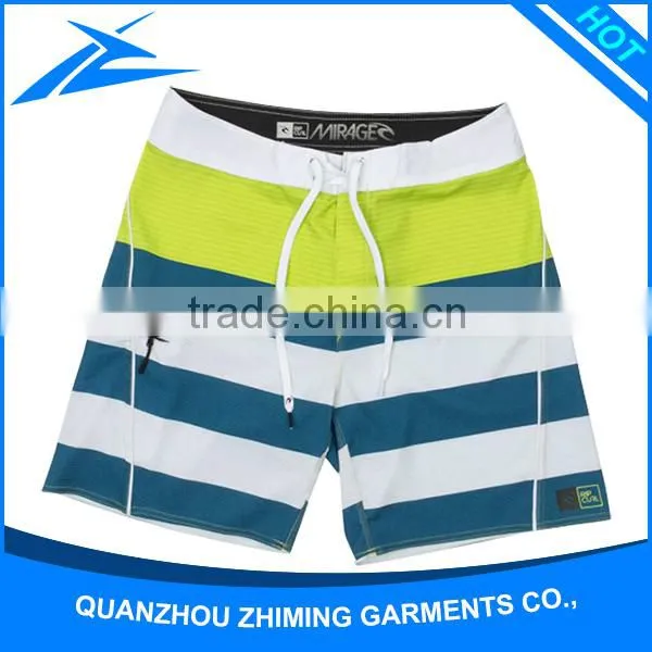 New Colorful Stripes Pattern Board Shorts Casual Wear Swimming Pants