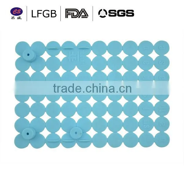 China Manufacture Square-shaped Non-slip Silicone Mat&silicone Bath Mat