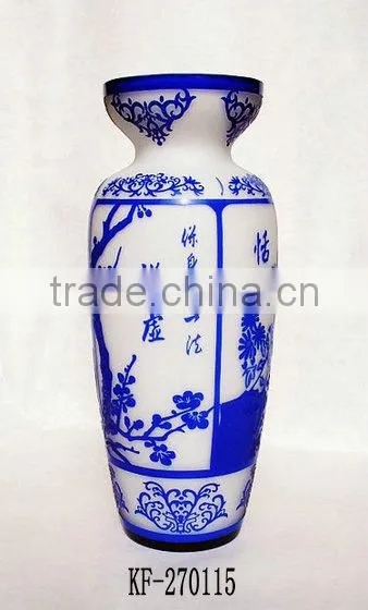 Embossed Glass Vase And Glass Vase