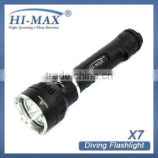 HI-MAX X 7 3000 Lumen Most Powerful U2 Long Distance Scuba Led Diving Torch Spot FlashLight Most Popular Supplier&# photo-4