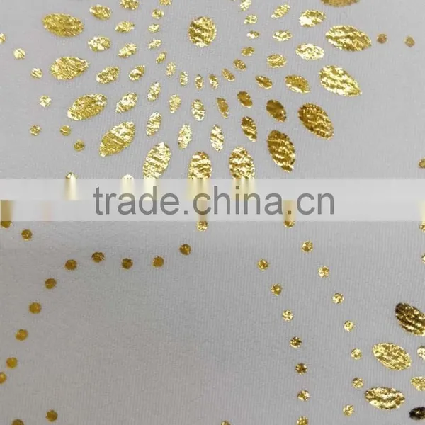 Suppliers Deisgn 75*100 Polyester Gilding Fabric for Garments Material