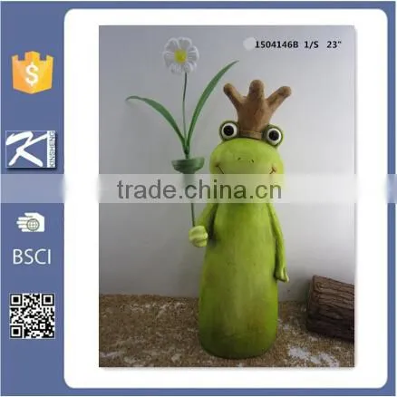 New Products Ceramic Home Garden Solar Light Frog photo-5