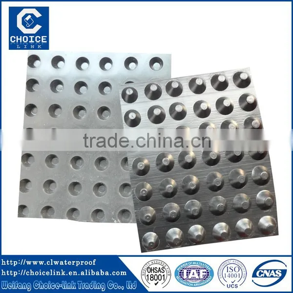 Strong Waterproof Materials Dimple Drainage Board/Waterproofing Materials High Quality
