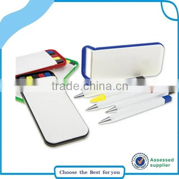 Ball Point Pen Set in Plastic Box, 5 in 1 Highlighter Pen photo-4
