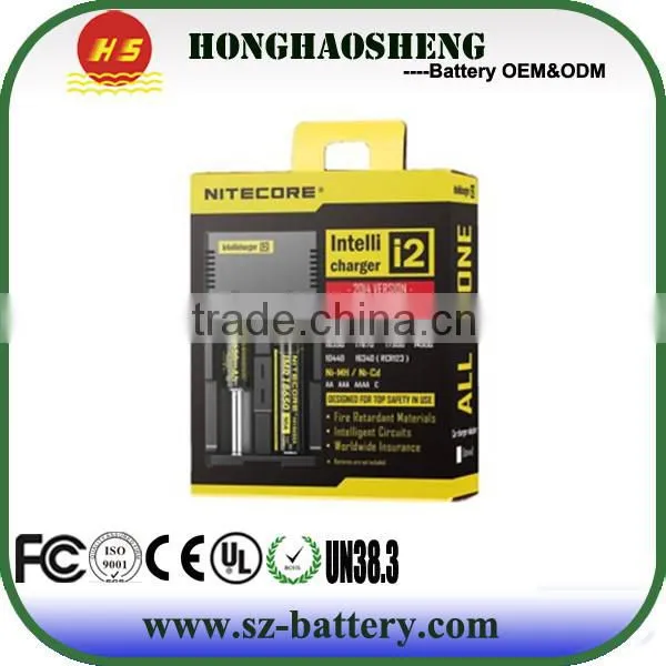 China Smart Charger i2 Ni-MH/Ni-Cd Battery Charger Smart Li-ion Battery Pack Charger