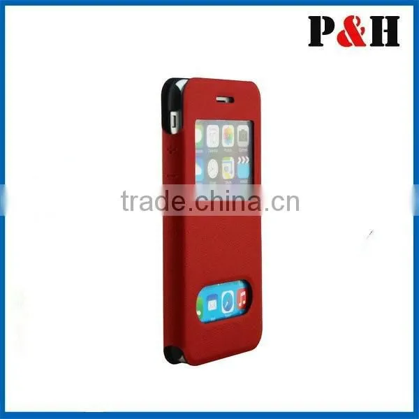 Flip Leather Case With Window and Stand for Iphone 6 4.7inch photo-2