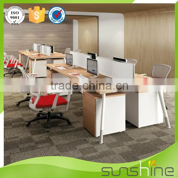 YS-SW05 Office Computer Workstation Furniture 4 Person Seating MFC Board Table Desktop Partition Screen Manufacturers photo-6