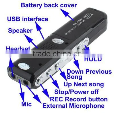 Support Telephone Recording VOX Function 4GB Digital Voice Recorder Dictaphone MP3 Player photo-4