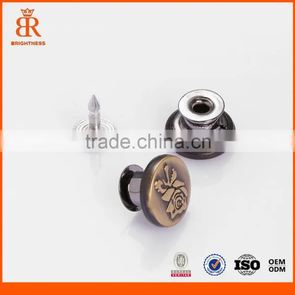 Moving Metal Jeans Buttons Denim Jeans Button Screw Jean Button