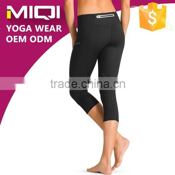 Cropped Women Yoga Pants for Running Sports Yoga Top Quality Lady Compression Leggings photo-2