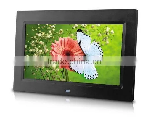 AD101 ABS Material Panel Motion Sensor Player With Reply Functions Digital Lcd Video Frames