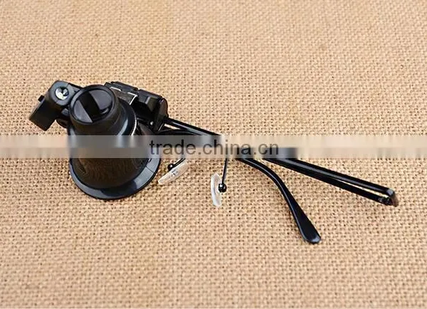 High Quality Optical Lens 2 LED Eye Glasses Material Jewelry Loupes and Magnifiers photo-2