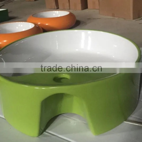 Colorful Light Color Design Above Counter Art Basin photo-2