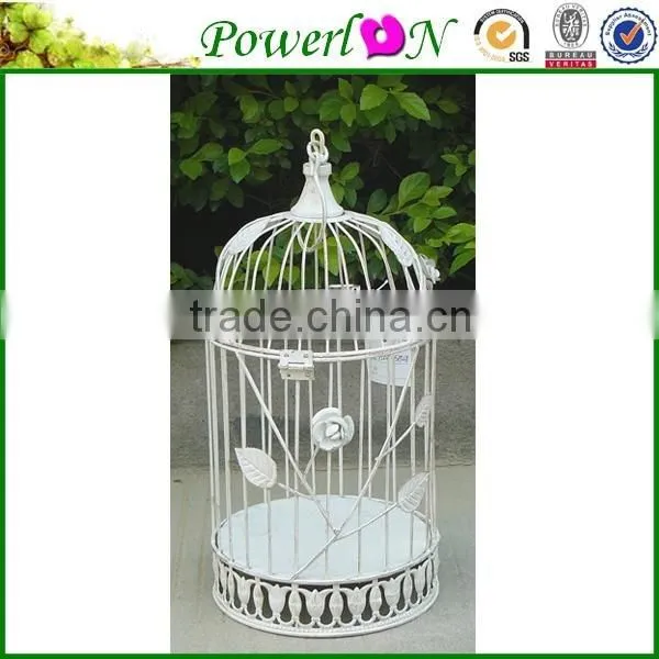 Vintage Antique Metal Round Outdoor Iron Bird Cage Garden Ornament Pet Cage For Wedding Decoration PL08-5848