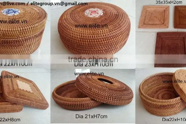 Rattan Basket, Green Tea Rattan Basket, Tea Basket