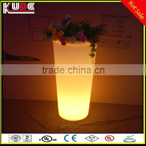 Color Changing Rechargeable Plastic LED Flowerpot/led Planter for Outdoor photo-2
