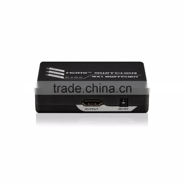 New Premium Handy 2.0 3 Port HDMI Switch 3x1 Hdmi Matrix Switch Support 4kx2k 1080p 3D for Home Theater photo-3