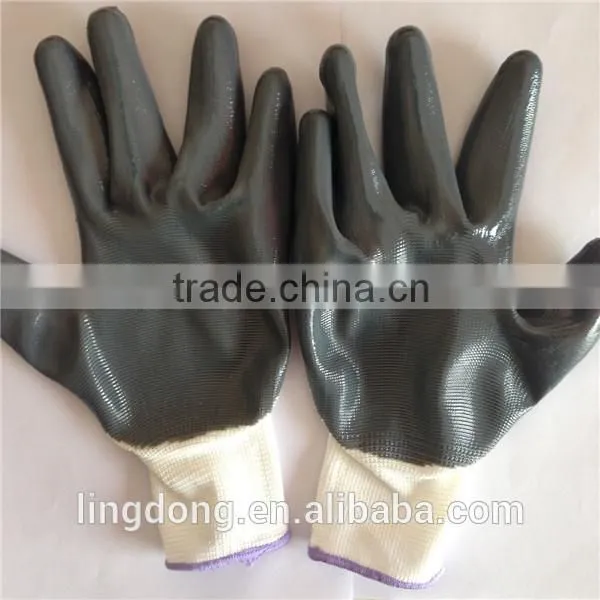 Nitrile Coated Thin Nylon Glove