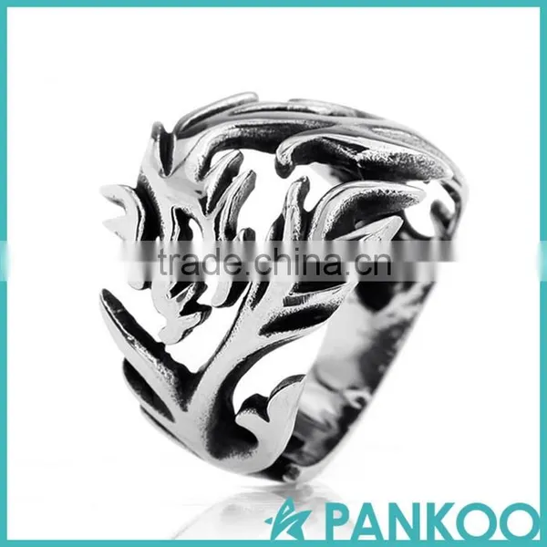 Singular Innovative Models Series of Non-mainstream Fashion Retro Punk Silver ,titanium and Alloy Unisex Ring