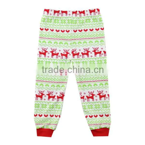 2016 Red Shirt Kids Pajamas Suit With Scarf Printed Christmas Deer Ruffle Pants Baby Autumn Clothes Christmas Infant Clothes photo-5