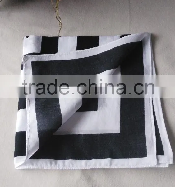 100% Cotton Water Print Touch Soft White Handkerchiefs photo-6