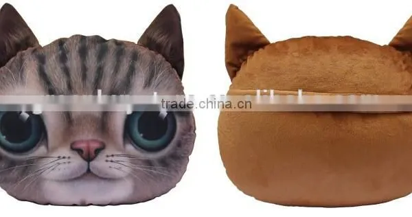 Home Chair Pillow Car Cushion Cover Cat Shape Pillow Cover Cartoon Seat Cushion Cover photo-5